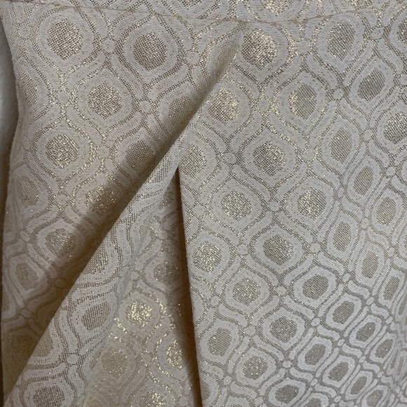 Eliza J Fit-n-Flare Gold Thread Jacquard Dress with‎ Rhinestones - Picture 7 of 7